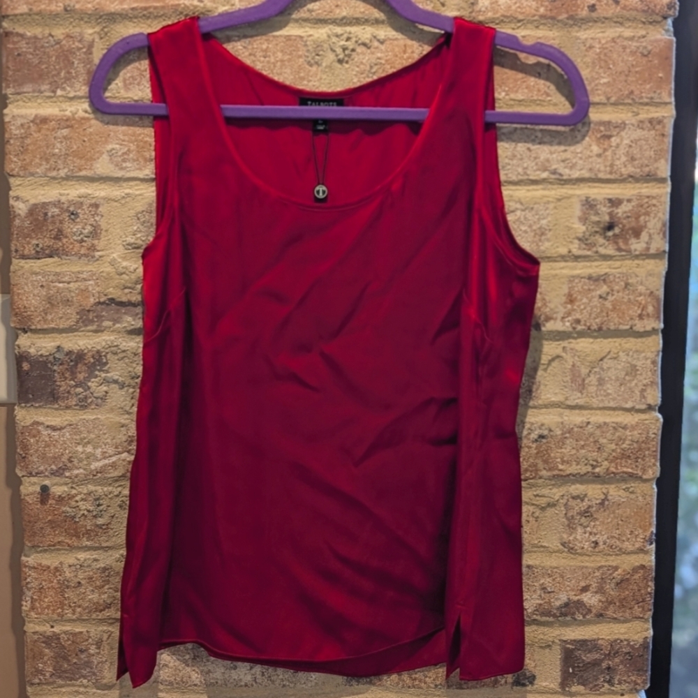 Elegant Talbot's Red Sleeveless Top - NWT